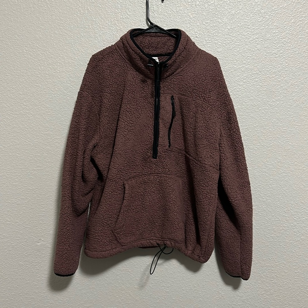 Pink half zip up jacket
